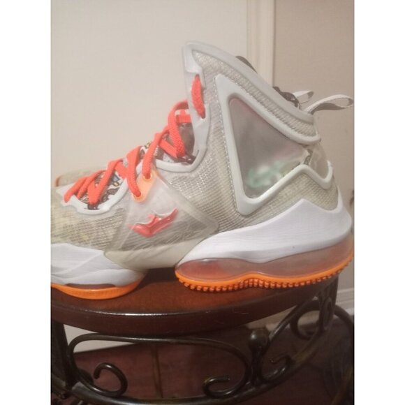 Nike LeBron 19 XIX GS 6Y Fast Food Basketball Shoes Sneakers Orange DD0418-001 - Picture 12 of 16